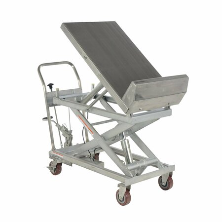 VESTIL Partially SS Lift, Tilt Cart, 1K, 22x33.6 CART-1000-LT-PSS